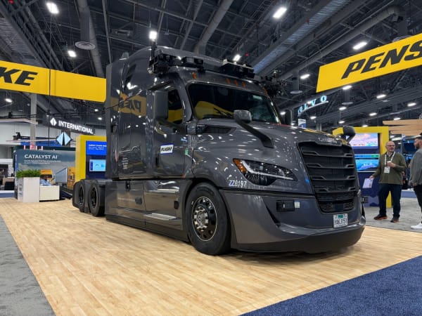 Torc-Freightliner autonomous Cascadia truck. 