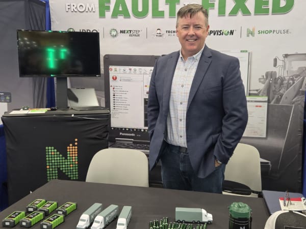 Noregon displays connected vehicle diagnostics and fleet maintenance technologies at its ACT Expo booth.
