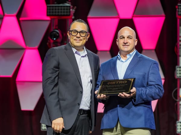 METRO's Alex Roman with Jared Stancil at ABA Marketplace