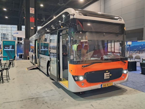 An Ebusco bus at APTA EXPO