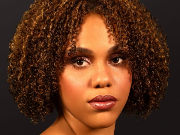 A model with afro textured