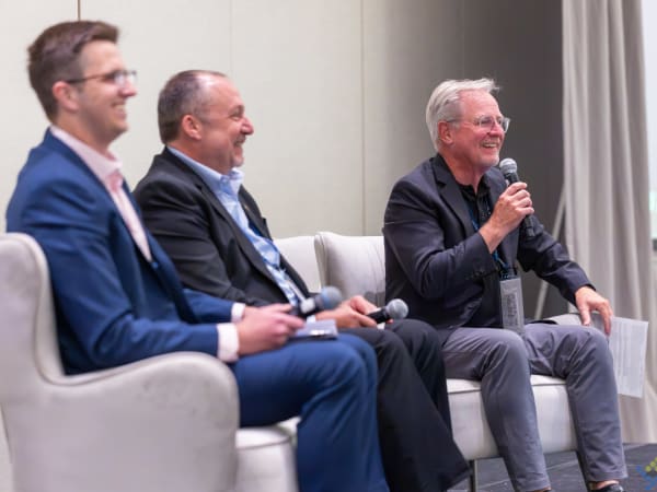 Panelists discuss strategies for strengthening partnerships between school transportation contractors and service providers during an educational session at the 2026 NSTA conference.