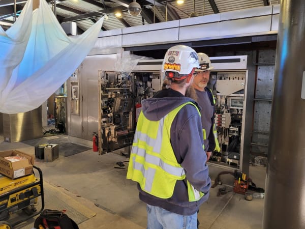A look inside the new better Breeze ticket vending machines during installation at Lindbergh Center Station.