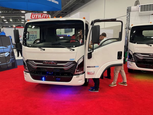 Isuzu electric truck.