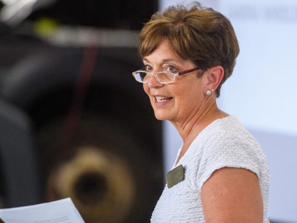 Portrait of Sandra Wheelecor from the Arrowhead Transit RideSmart 2025 launch event.