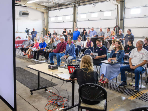 The RideSmart 2025 crowd before presentations started.