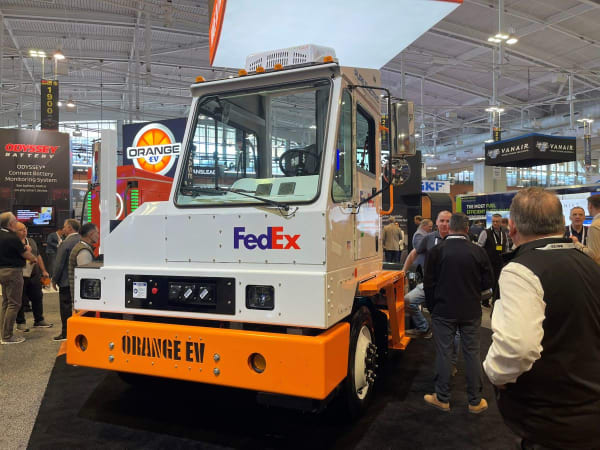 OrangeEV electric terminal tractor