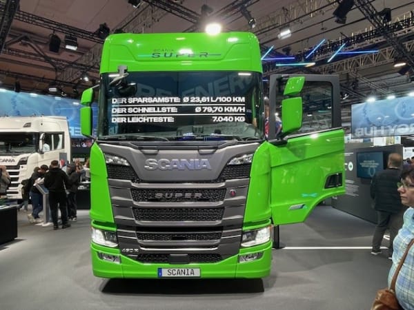 a 2024 Scania Class 8 truck at IAA Transport.