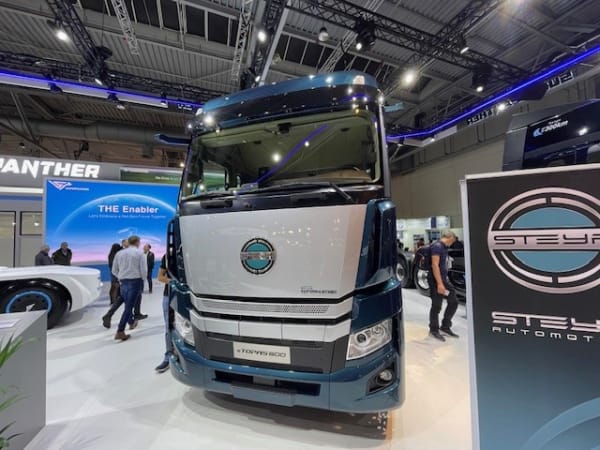 Steyr Class 8 electric truck at IAA Transport.