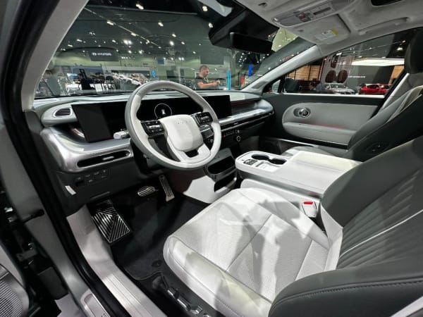 Photo of interior if Hyundai Ioniq 9 interior at 2024 LA Auto Show.