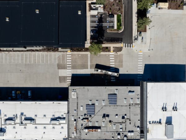 Aerial image of C-TRAN's campus expansion lot.