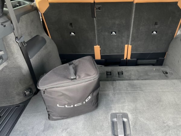 Full truck space from rear.