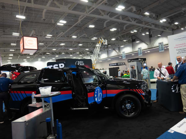 Jotto Desk had a Dodge Durango Pursuit on display, upfitted with its equipment.