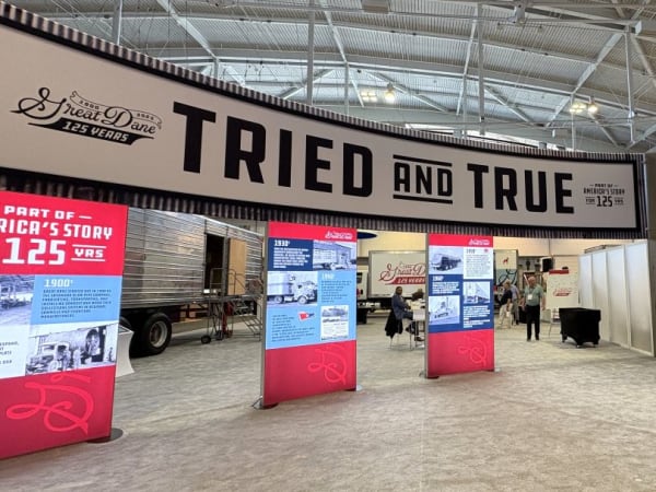 Great Dane Trailer booth at TMC