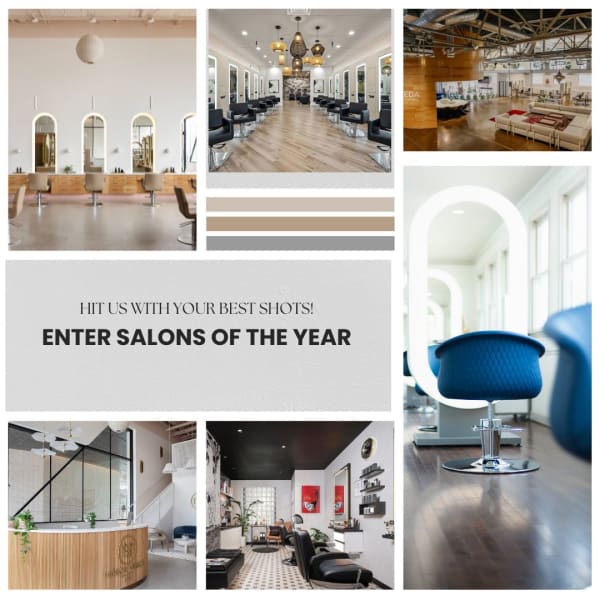 salon design collage