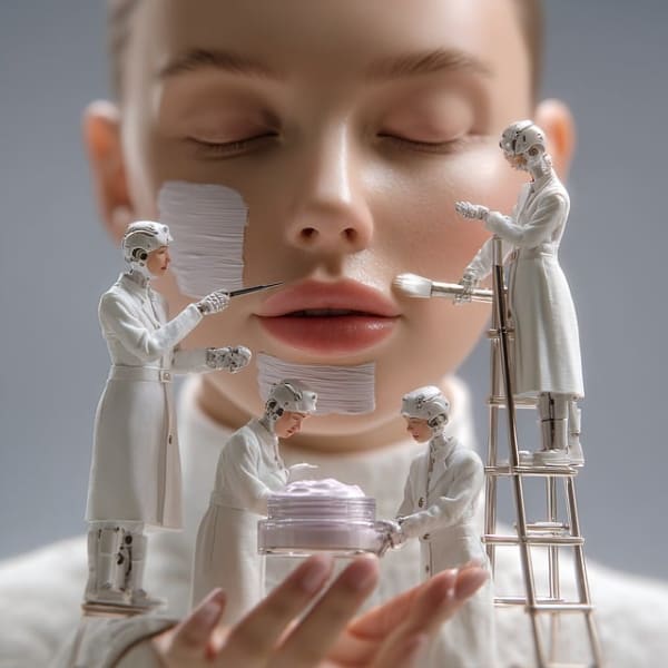 Workers finetuning a face