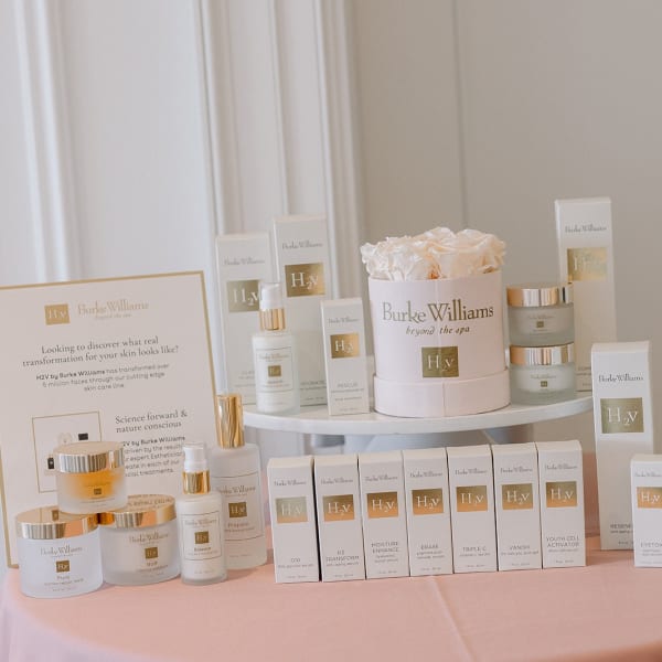 a line of skincare products