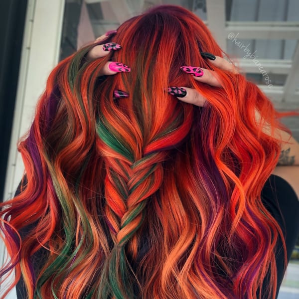 Rainbow hair