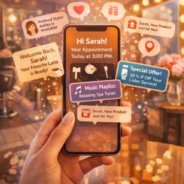 A phone with alerts popping up.