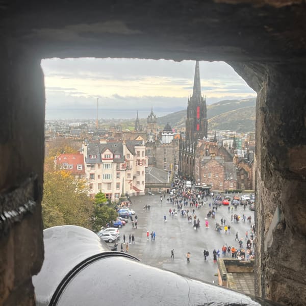 Edinburgh from atop the castle