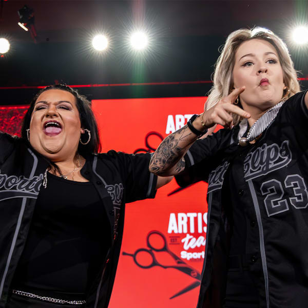 Three women onstage.