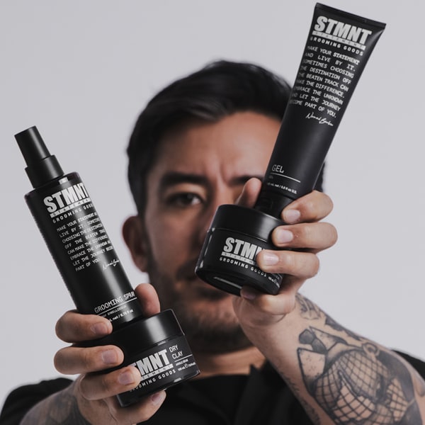 STMNT Grooming Goods co-creator Miguel Gutierrez, better known to millions worldwide as Nomad Barber.
