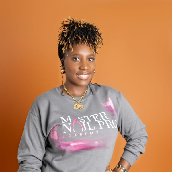 A smiling woman