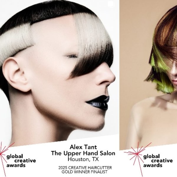 Three avant garde hairstyles
