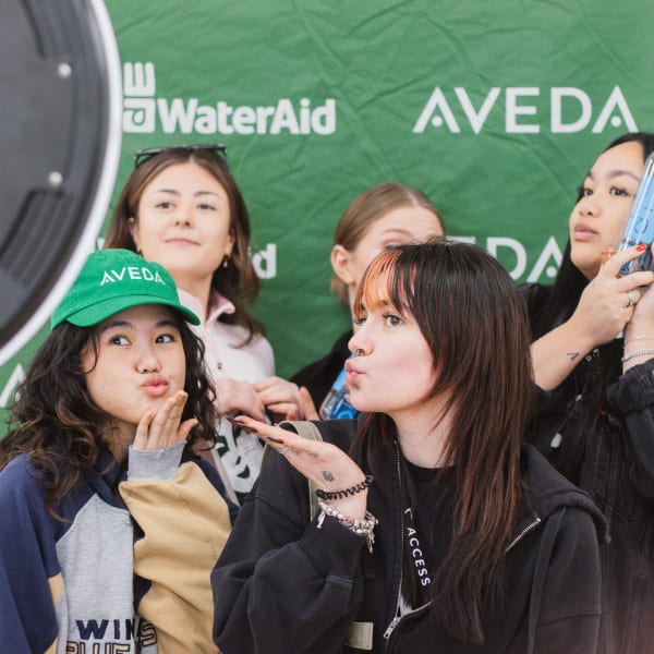 Hamming it up for the camera, the selfie-ready team from Verde Salon Group.