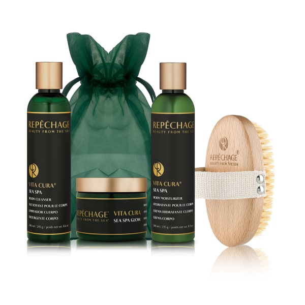 a set of bath products