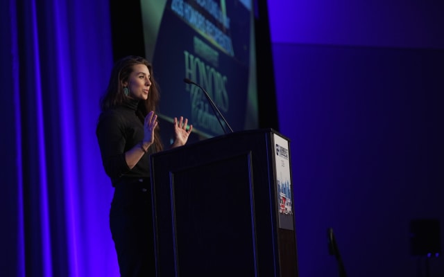Nichole Osinski at GFX honors celebration