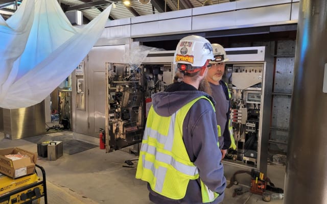 A look inside the new better Breeze ticket vending machines during installation at Lindbergh Center Station.