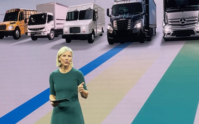 Daimler Trucks incoming president Karin Radstrom.
