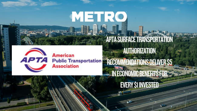 APTA: Surface Transportation Funding Delivers 5:1 Economic Return, Supports 41,400 Jobs per $1B
