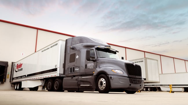 Ryder Joins International’s Autonomous Truck Pilot on Texas Freight Lane