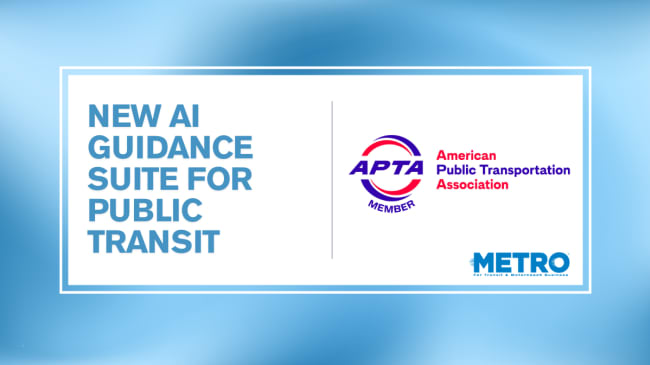 APTA Launches AI Guidance Suite for Public Transit