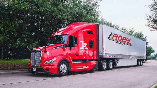 Kodiak and Roehl Transport Launch Autonomous Route Between Dallas and Houston