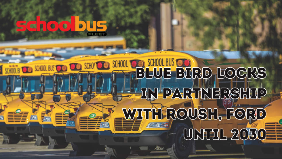 Blue Bird propane-powered school buses.