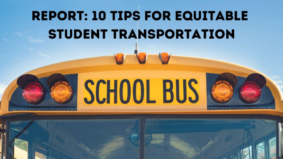10 tips for equitable student transportation