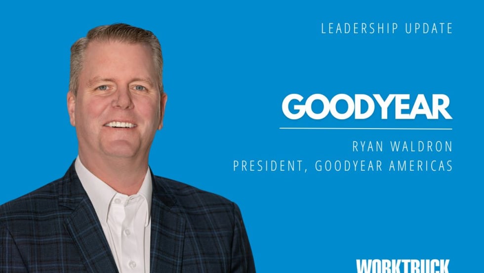 Photo of Ryan Waldron, Goodyear Americas new president.