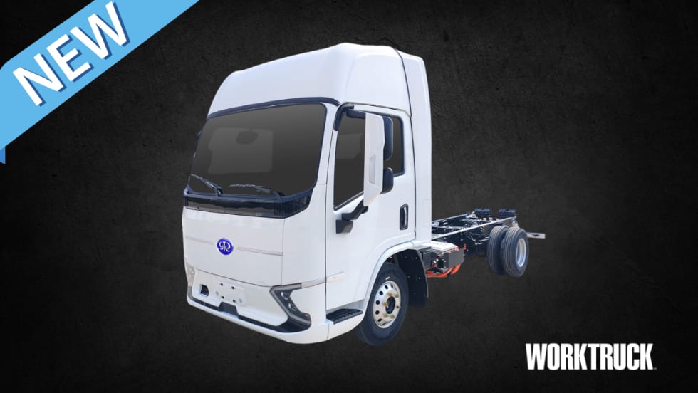 White ZM Trucks ZM8 medium-duty Class 6 truck. 