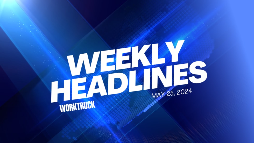 Weekly Headlines - Work Truck - May 26, 2024 on blue background