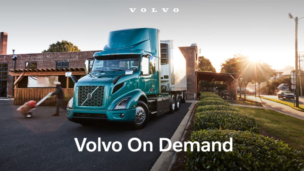 A Class 8 Volvo VNR Truck in teal. 