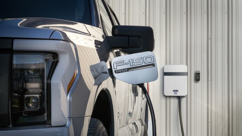 Ford F-150 Lightning electric truck Charging
