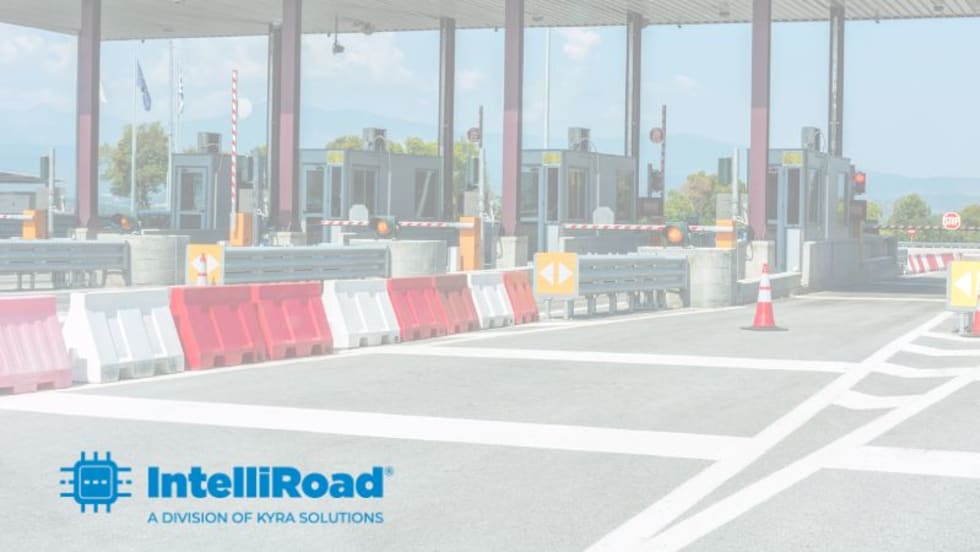 empty lanes at a toll booth