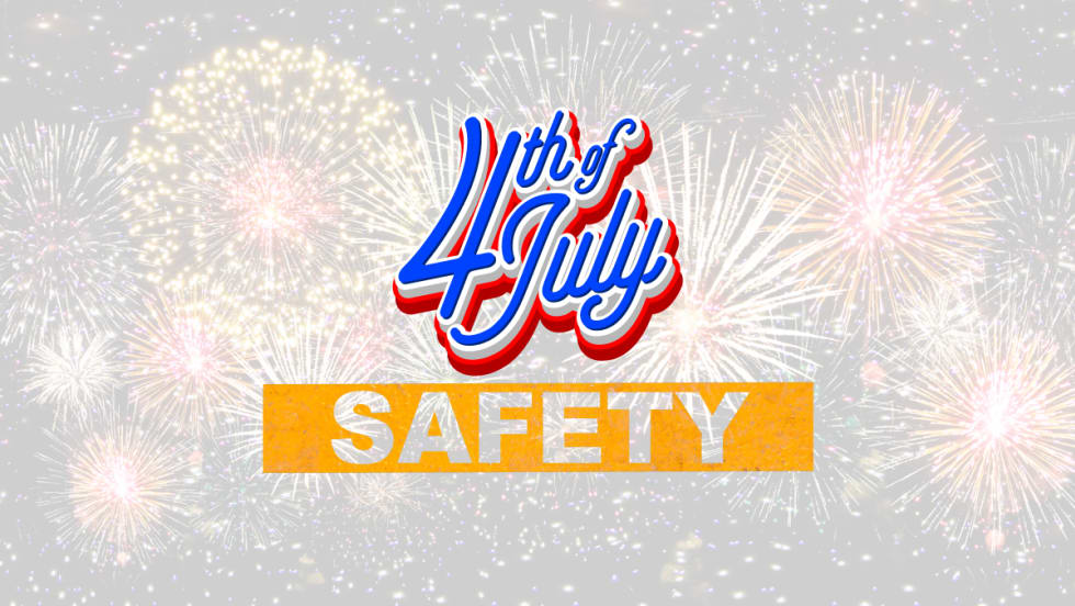 Fireworks with 4th of July Safety 