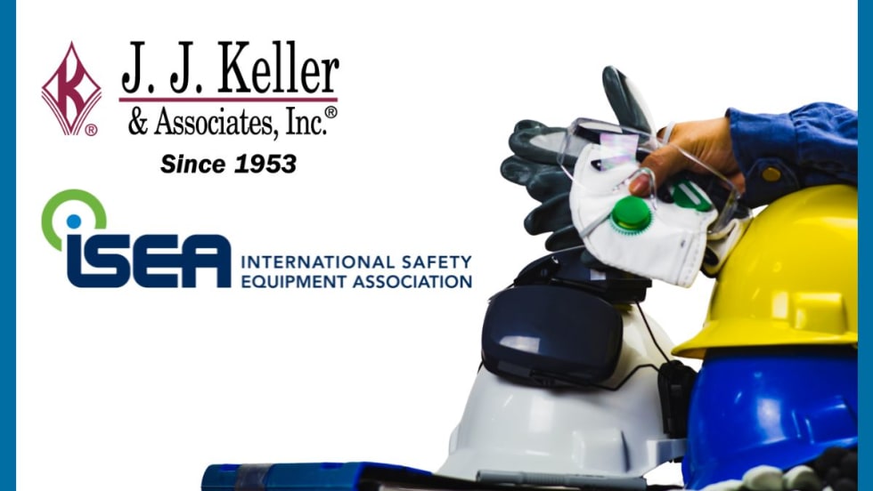 Visual identity of J Keller International Safety Association, highlighting its mission to enhance safety and compliance globally.
