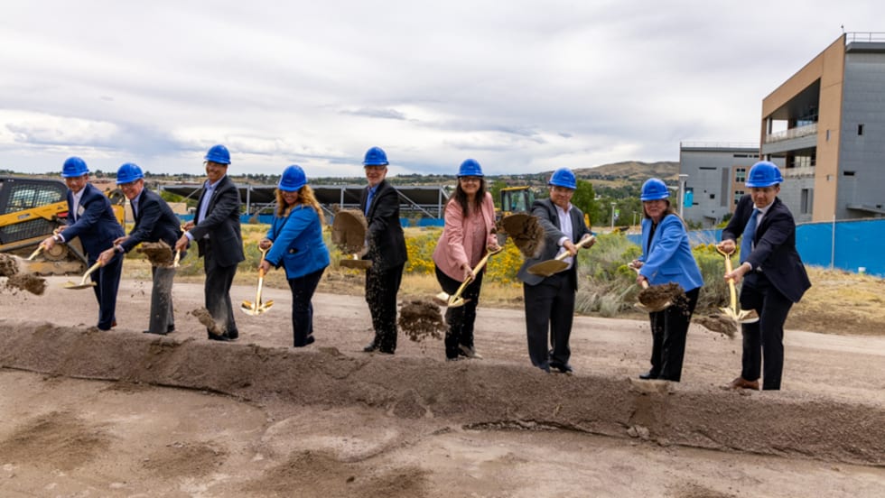 The ceremonial groundbreaking of NREL's Energy Materials and Processing at Scale (EMAPS) facility.