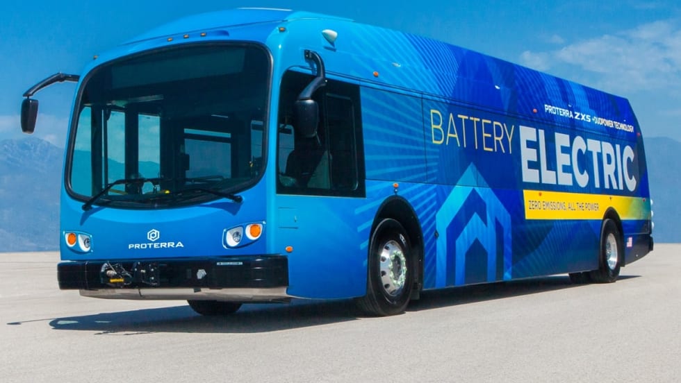 A Proterra electric bus.