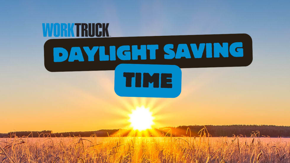 Daylight Saving Time with a sunrise over a field